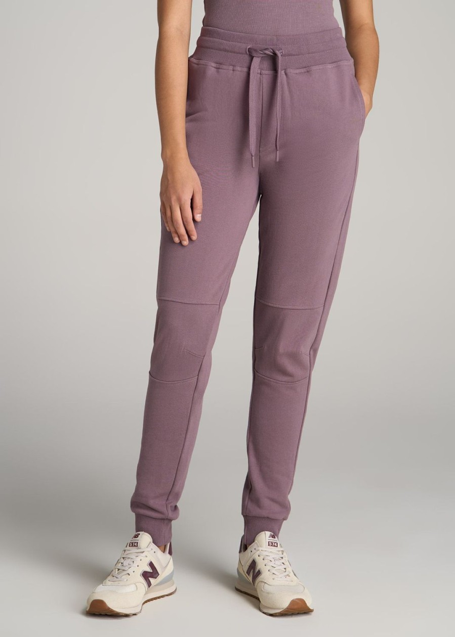 Women American Tall Athletic Pants | Wearever French Terry Tall Women'S Joggers In Smoked Mauve