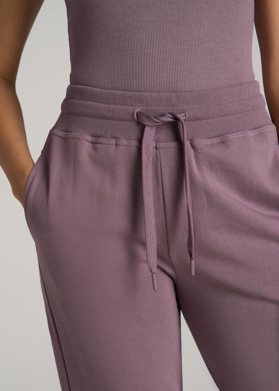 Women American Tall Athletic Pants | Wearever French Terry Tall Women'S Joggers In Smoked Mauve