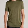 Men American Tall Tees + Tanks | A.T. Performance Modern-Fit Athletic Jersey Tall Tee In Olive Mix