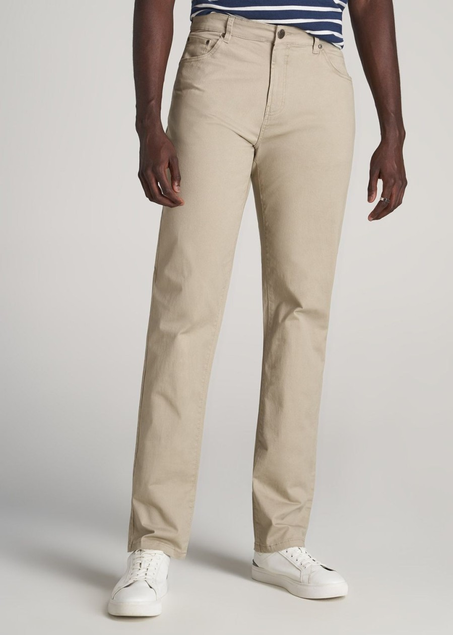 Men American Tall Pants + Chinos | J1 Straight Leg Five-Pocket Pants For Tall Men In Desert Khaki