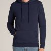 Men American Tall Hoodies + Sweatshirts | Wearever Fleece Pullover Men'S Tall Hoodie In Navy