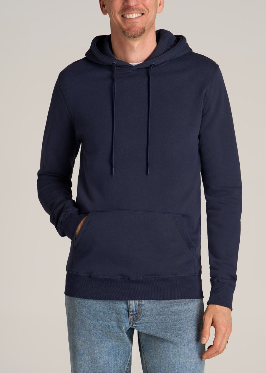 Men American Tall Hoodies + Sweatshirts | Wearever Fleece Pullover Men'S Tall Hoodie In Navy