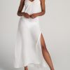 Women American Tall Swimwear | Cover-Up Gauze Maxi Dress For Tall Women In White