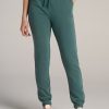 Women American Tall Athletic Pants | Wearever Fleece Slim-Fit High-Waisted Women'S Garment Dye Sweatpants In Juniper Green