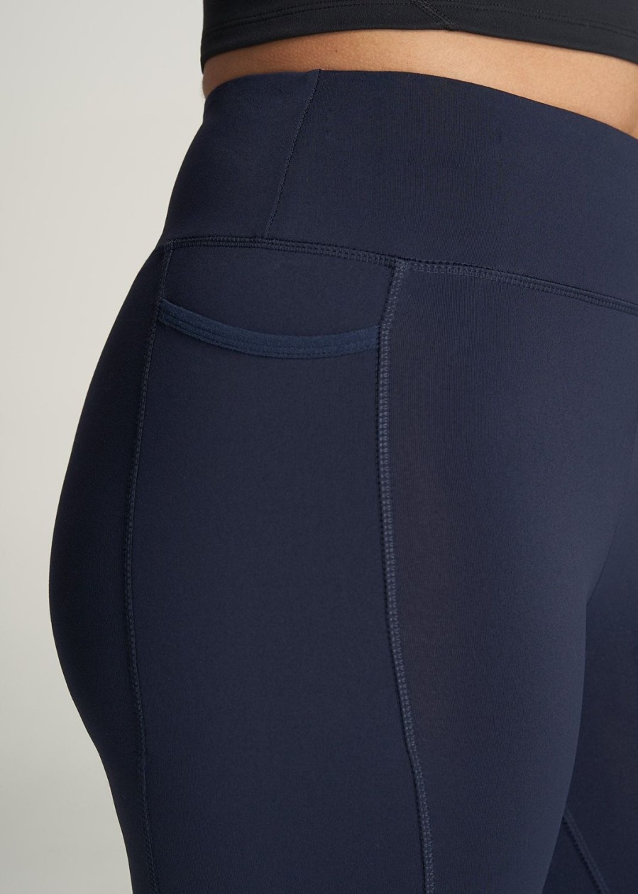 Women American Tall Athletic Pants | Bella Outer-Pocket Tall Women'S Legging In Navy