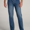 Men American Tall Jeans | Lj&S Straight Leg Jeans For Tall Men In Ranch Blue