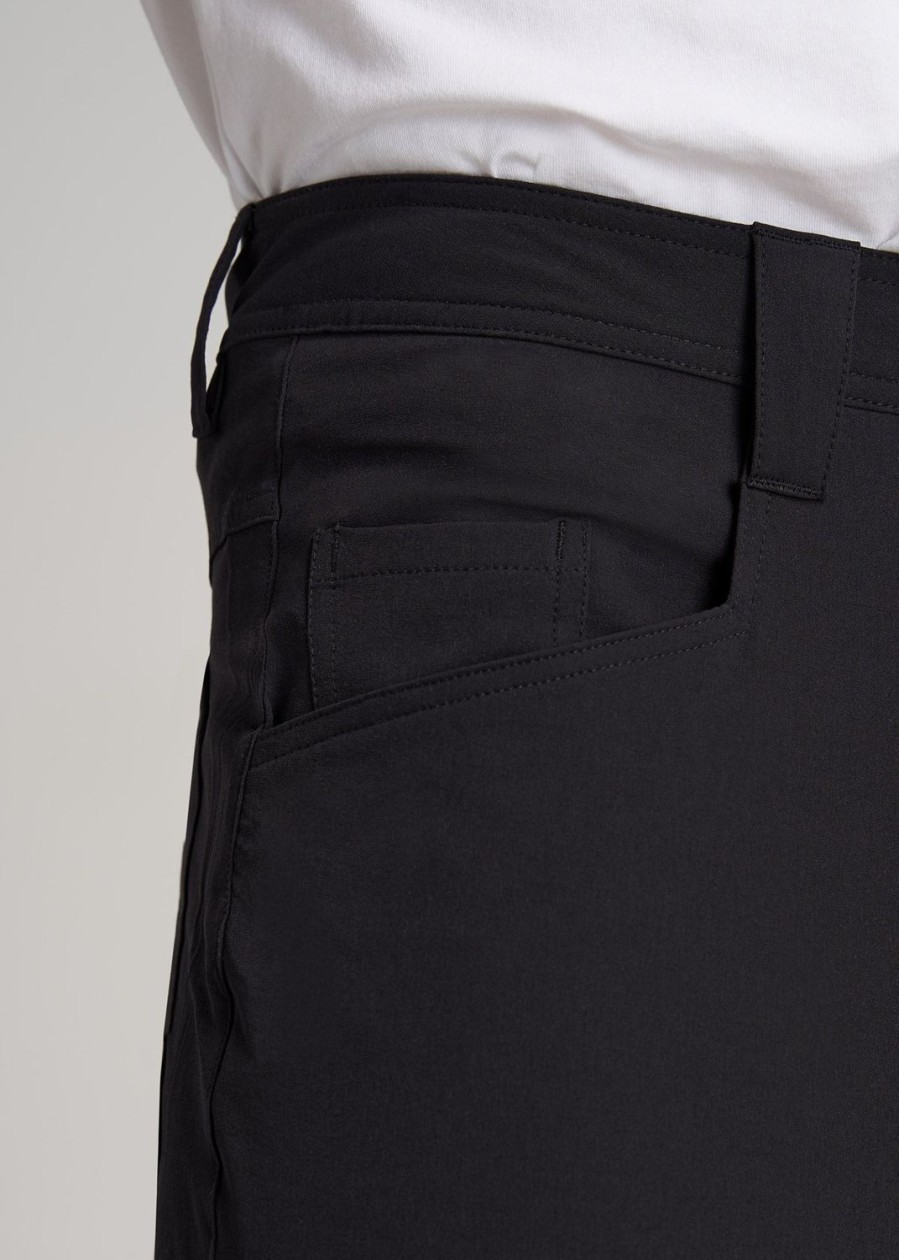 Men American Tall Shorts | Hiking Shorts For Tall Men In Black