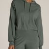 Women American Tall Long Sleeve Tees | Women'S Tall Lounge Hoodie In Malachite Green