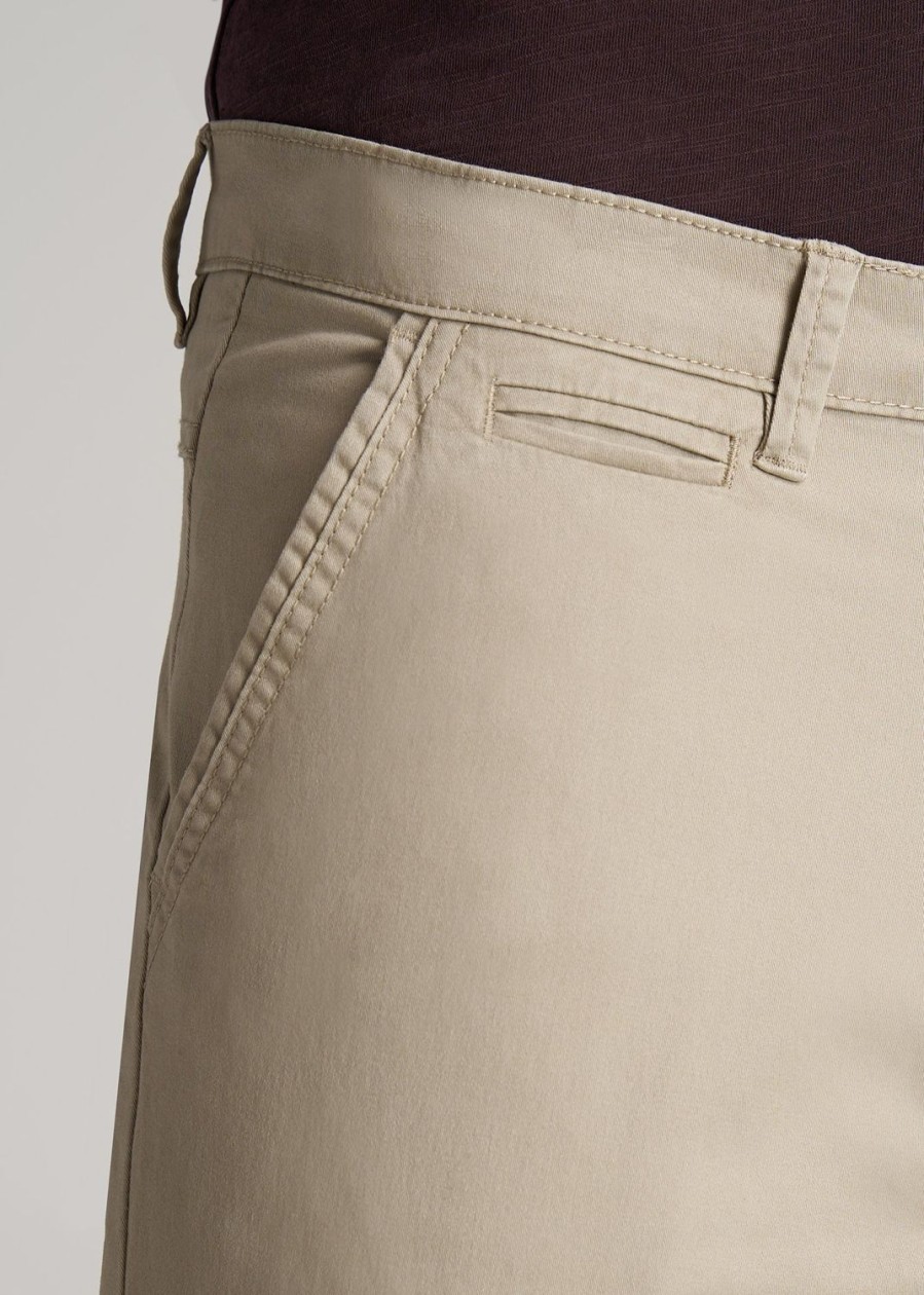 Men American Tall Pants + Chinos | Carman Tapered Chinos In Pants For Tall Men Desert Khaki