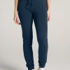 Women American Tall Athletic Pants | Wearever Fleece Slim-Fit High-Waisted Women'S Tall Sweatpants In Bright Navy