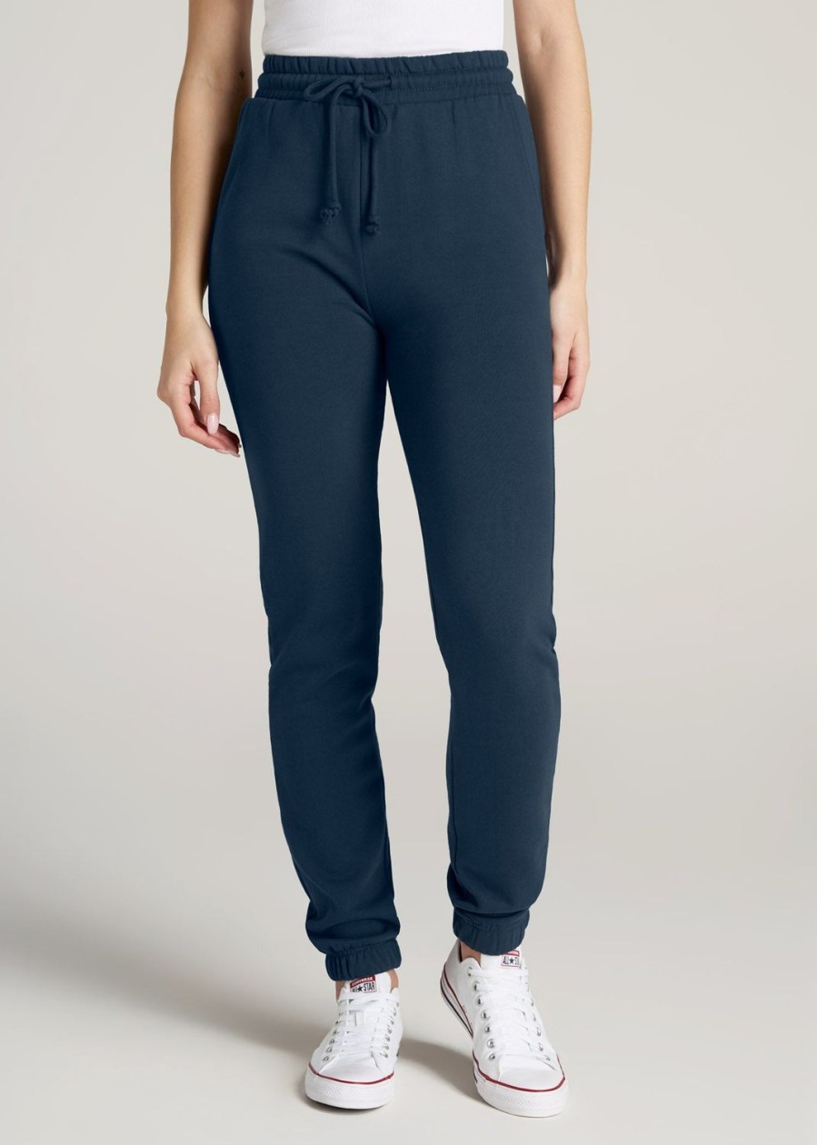 Women American Tall Athletic Pants | Wearever Fleece Slim-Fit High-Waisted Women'S Tall Sweatpants In Bright Navy