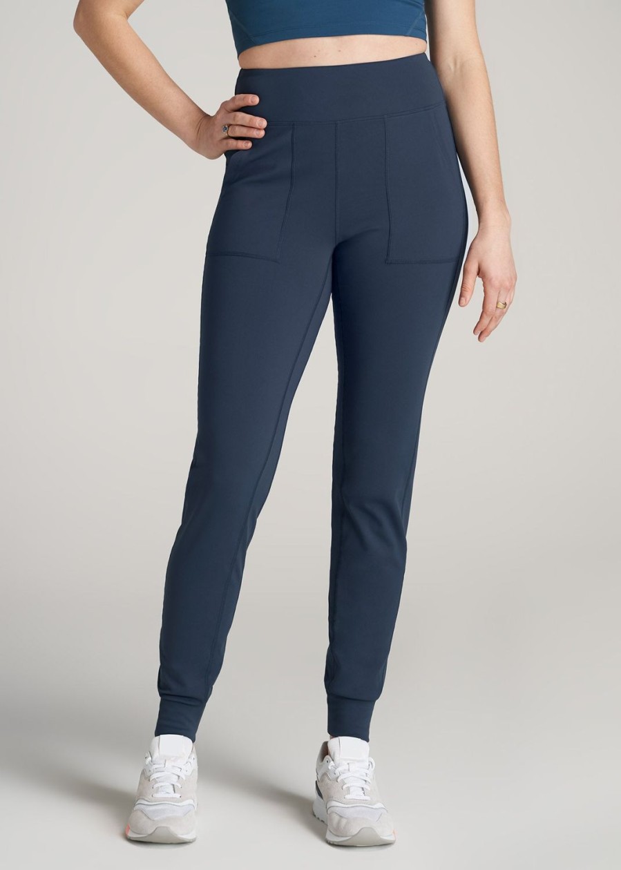 Women American Tall Athletic Pants | Balance Pocket Joggers For Tall Women In Bright Navy