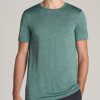 Men American Tall Tees + Tanks | A.T. Performance Modern-Fit Athletic Jersey Tall Tee In Green Mix