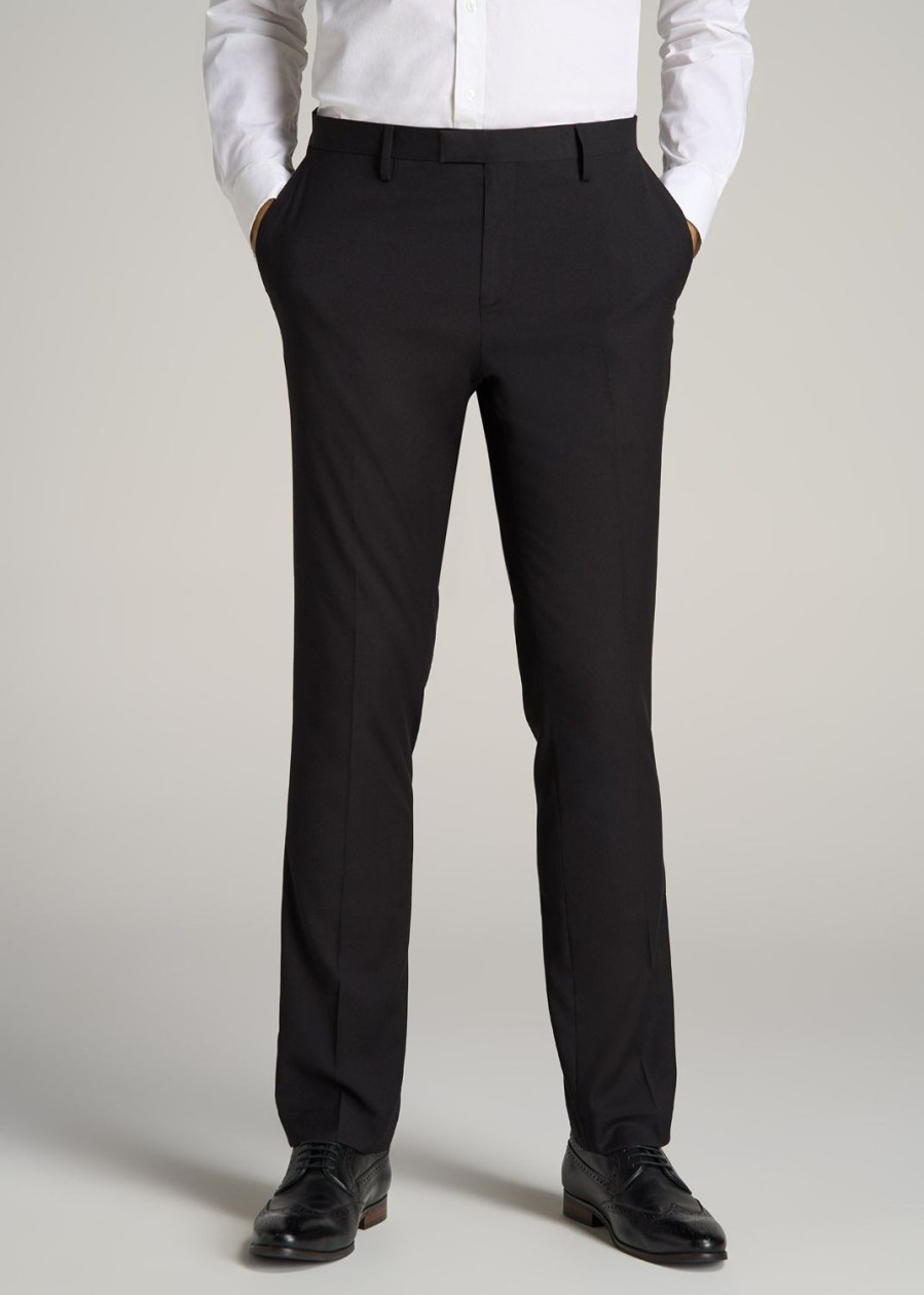 Men American Tall Blazers + Suit Separates | Suit Trousers For Tall Men In Black