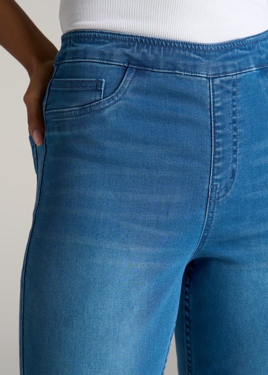 Women American Tall Jeans + Denim | Women'S Tall Jeggings In Classic Mid Blue