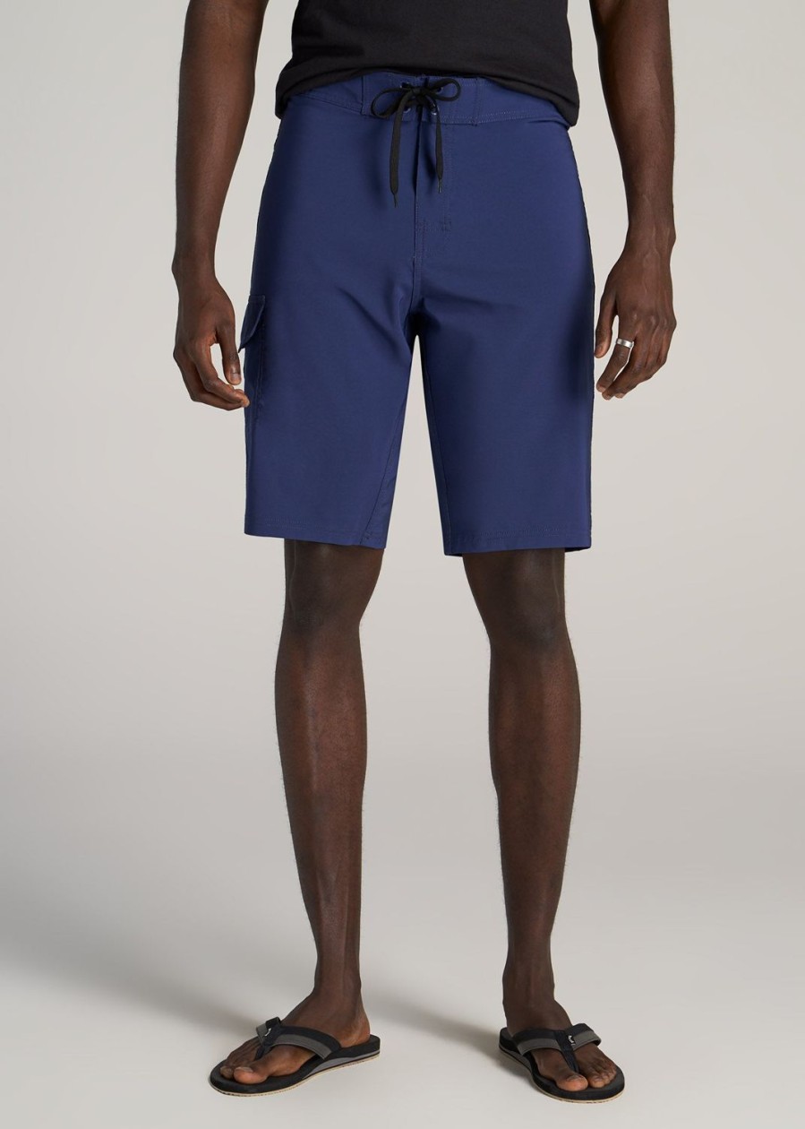 Men American Tall Shorts | Tall Board Shorts For Men In Midnight Blue