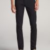 Men American Tall Pants + Chinos | Carman Tapered Fit Five Pocket Pants For Tall Men In Black