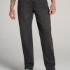 Men American Tall Jeans | Lj&S Straight Leg Jeans For Tall Men In Industrial Grey