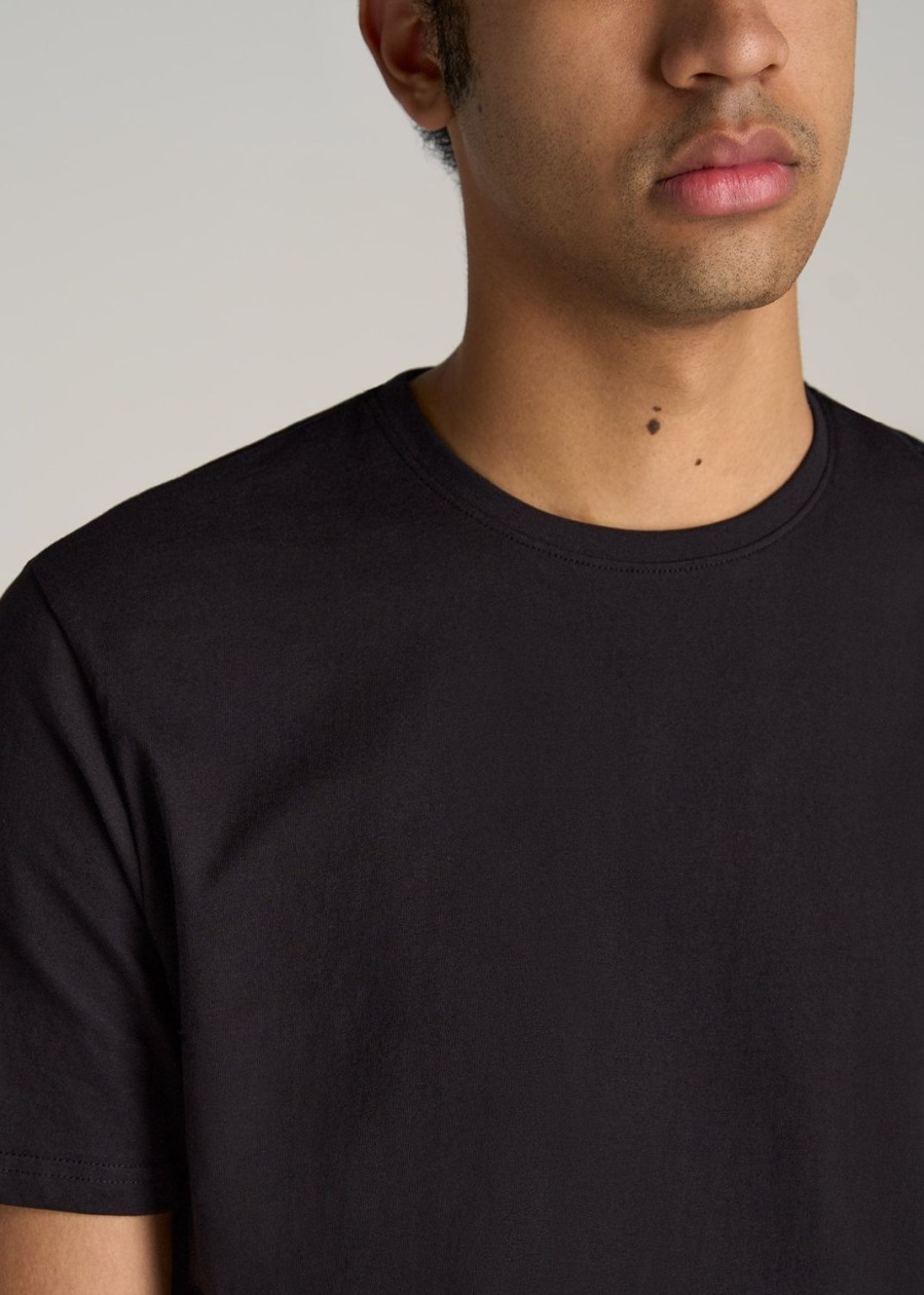 Men American Tall Tees + Tanks | The Everyday Regular-Fit Crewneck Tall Men'S T-Shirt In Black