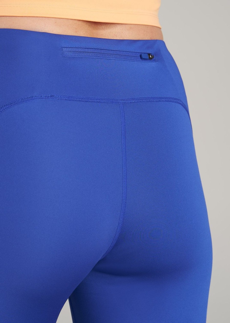 Women American Tall Athletic Pants | Women'S Active Tall Leggings With Pockets In Light Cobalt