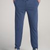 Men American Tall Athletic Pants | A.T.Performance French Terry Sweatpants For Tall Men In Tech Navy Mix