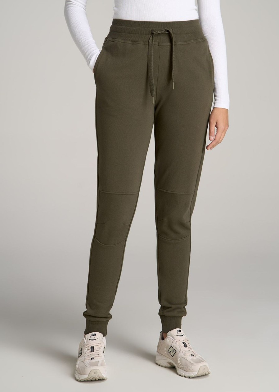 Women American Tall Athletic Pants | Wearever French Terry Tall Women'S Joggers In Fern Green