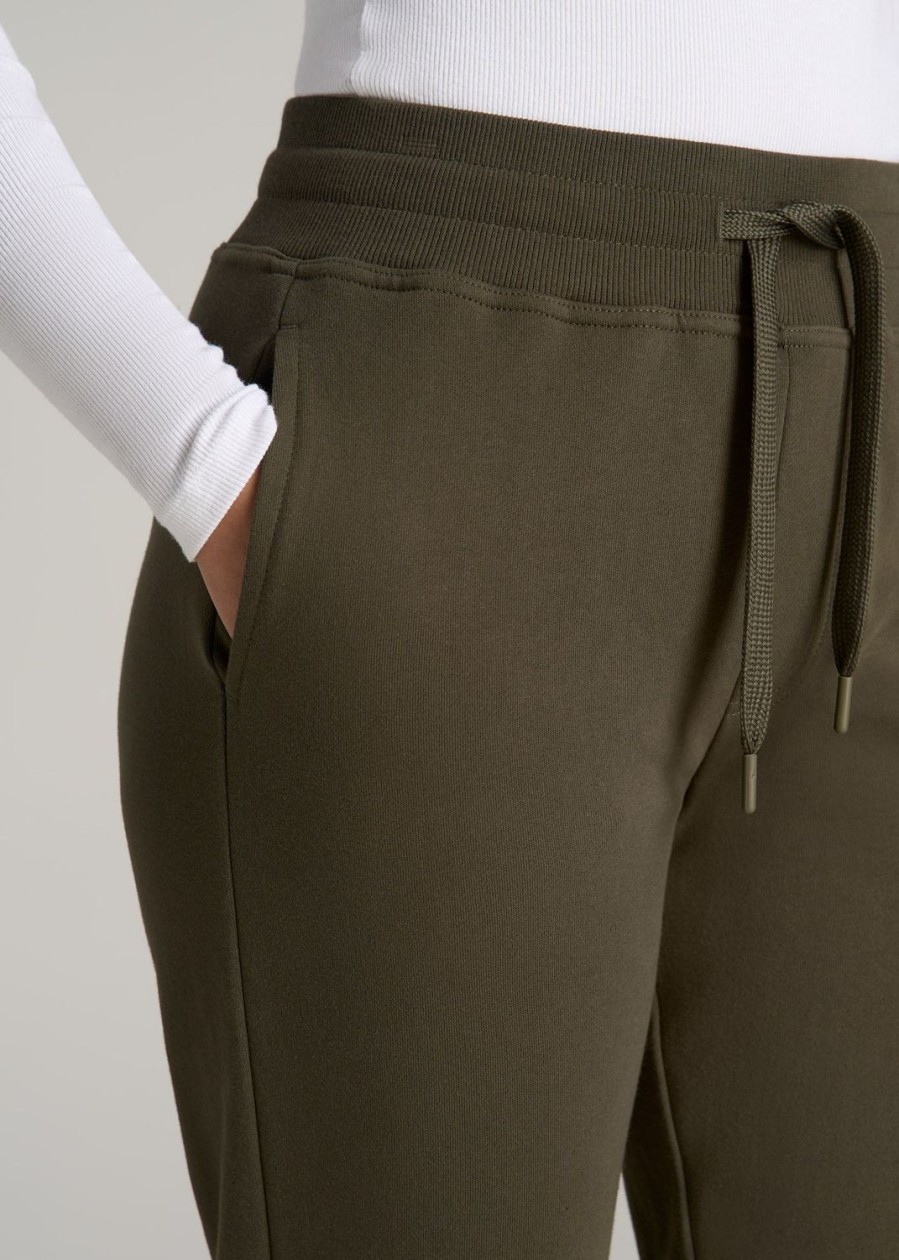 Women American Tall Athletic Pants | Wearever French Terry Tall Women'S Joggers In Fern Green