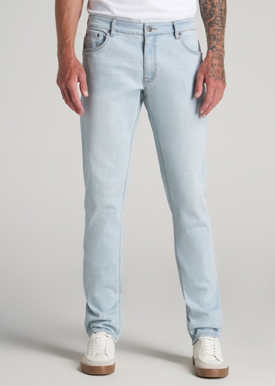 Men American Tall Jeans | Carman Tapered Jeans For Tall Men In California Blue