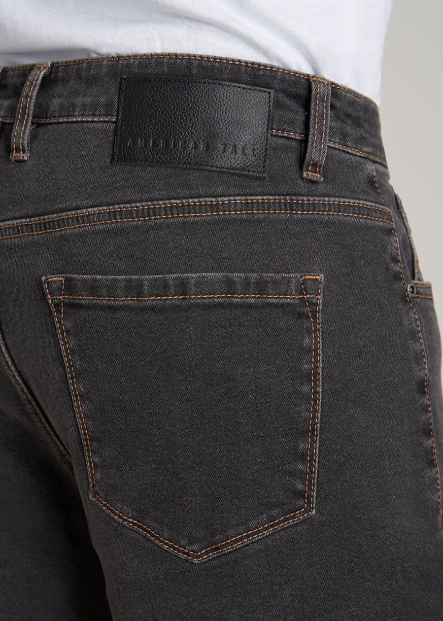 Men American Tall Jeans | J1 Straight Leg Jeans For Tall Men In Dark Grey Denim