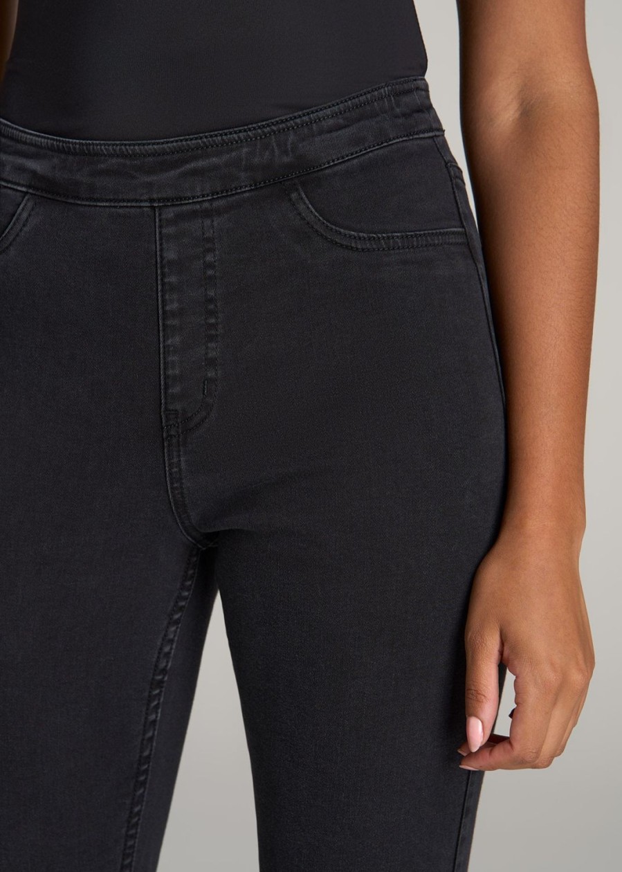 Women American Tall Jeans + Denim | Women'S Tall Jeggings In Washed Black