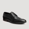 Men American Tall | Men'S Leather Brogue Oxford Size 13 To 16 In Black