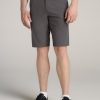 Men American Tall Shorts | Tall Men'S Hybrid Shorts In Charcoal Mix