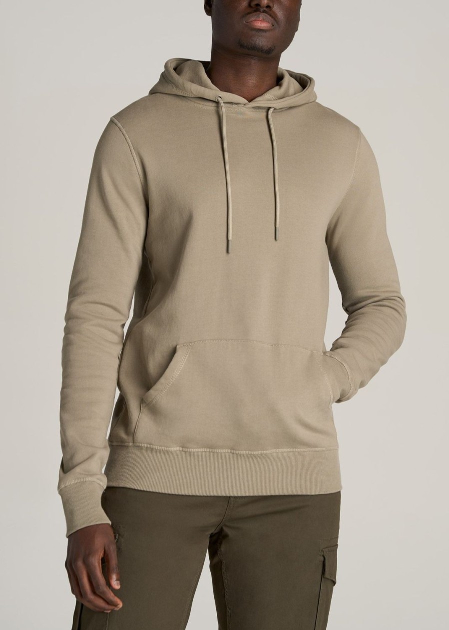 Men American Tall Hoodies + Sweatshirts | Wearever Fleece Pullover Men'S Tall Hoodie In Khaki