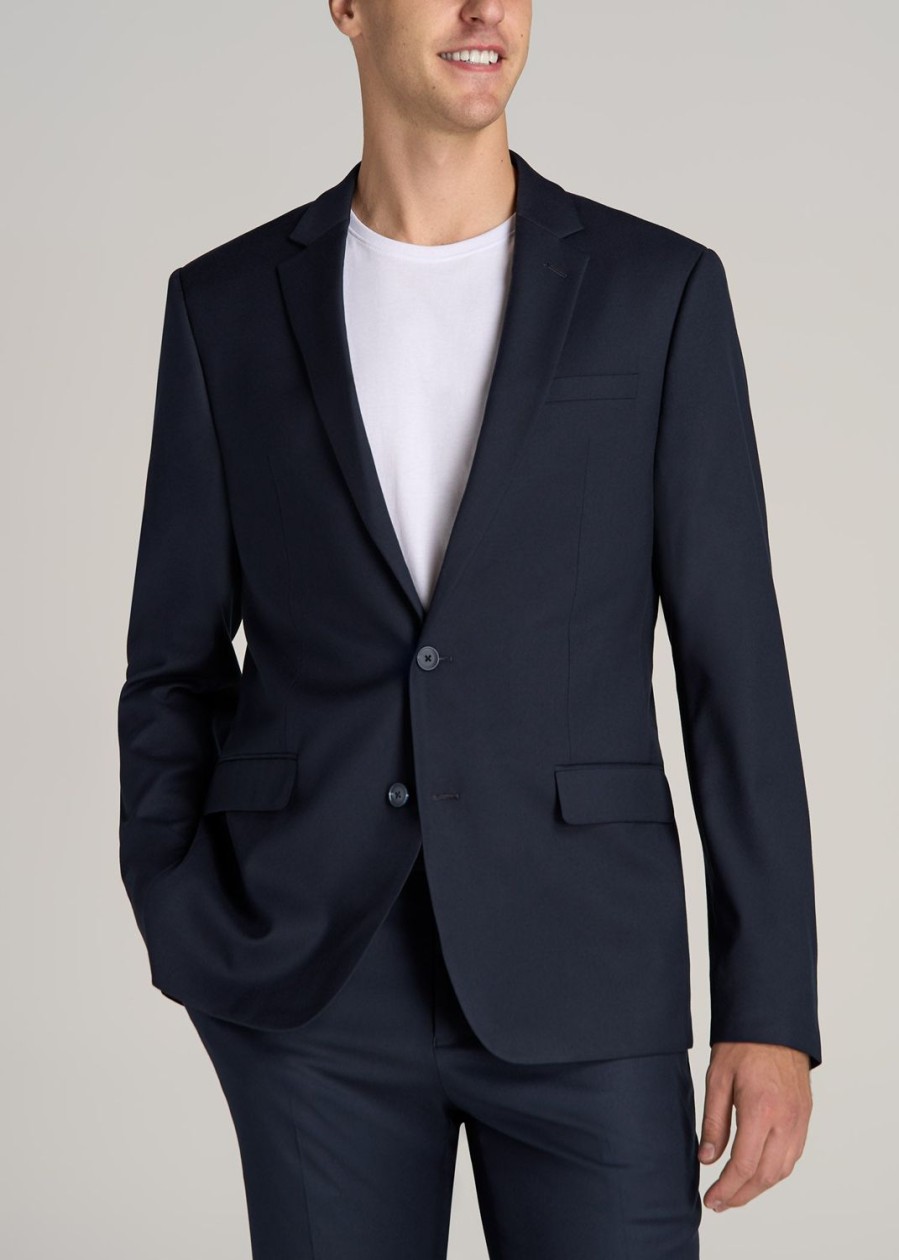 Men American Tall Jackets + Coats | Suit Jacket For Tall Men In True Navy