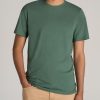 Men American Tall Tees + Tanks | The Everyday Regular-Fit Crewneck Tall Men'S T-Shirt In Forest Green