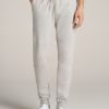 Men American Tall Athletic Pants | Wearever Fleece Joggers For Tall Men In Grey Mix