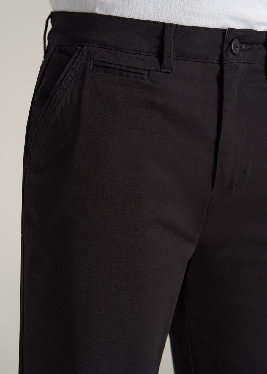 Men American Tall Shorts | Chino Shorts For Tall Men In Black