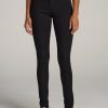 Women American Tall Jeans + Denim | Georgia High Rise Skinny Tall Women'S Jean In Black