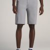 Men American Tall Shorts | Chino Shorts For Tall Men In Pebble Grey