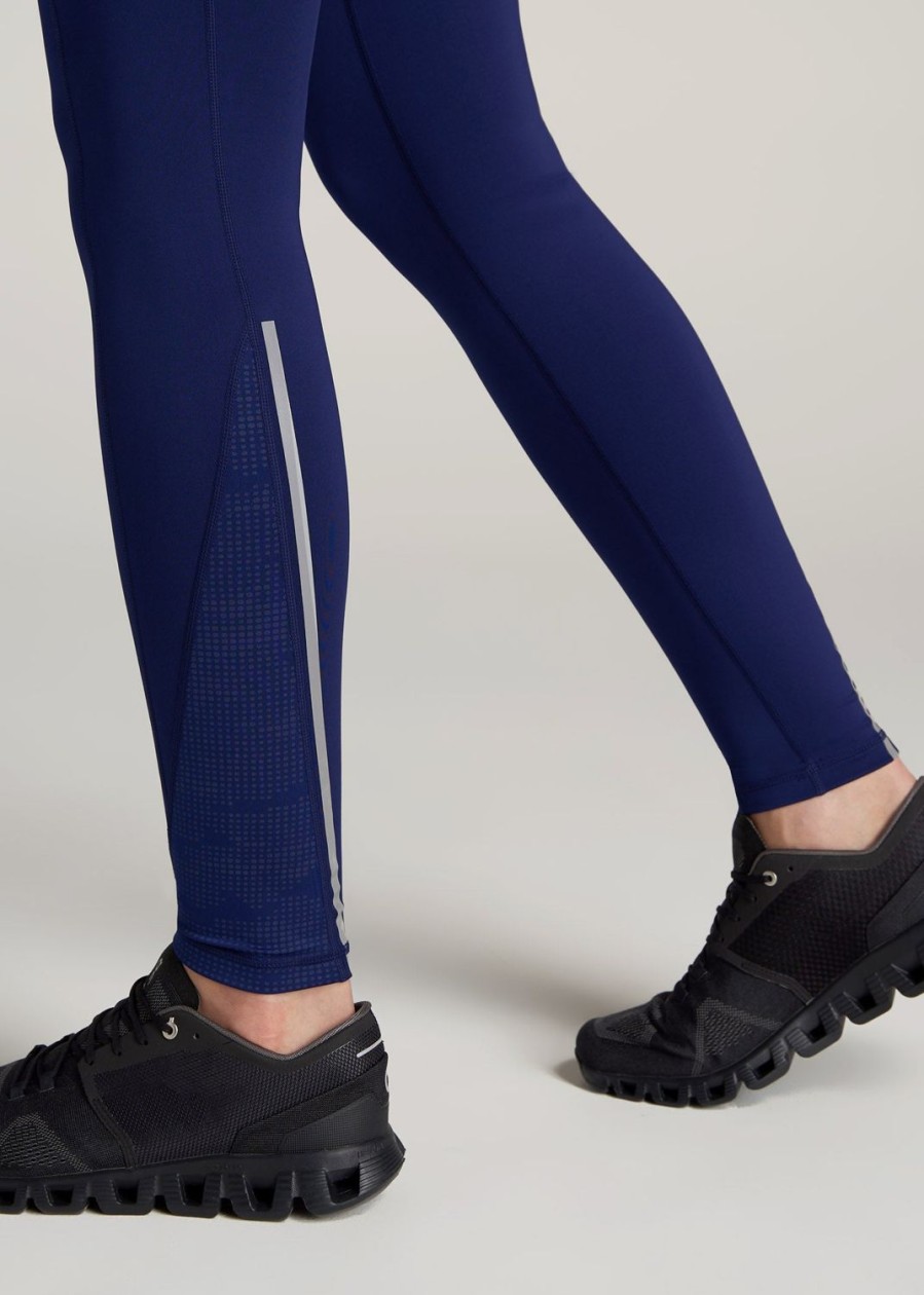 Women American Tall Athletic Pants | Reflex Legging For Tall Women In Midnight Blue