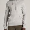 Men American Tall Hoodies + Sweatshirts | Wearever Fleece Pullover Men'S Tall Hoodie In Grey Mix