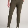 Men American Tall Athletic Pants | Slim-Fit Lightweight French Terry Joggers For Tall Men In Camo Green