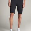 Men American Tall Shorts | Traveler Chino Shorts For Tall Men In Black