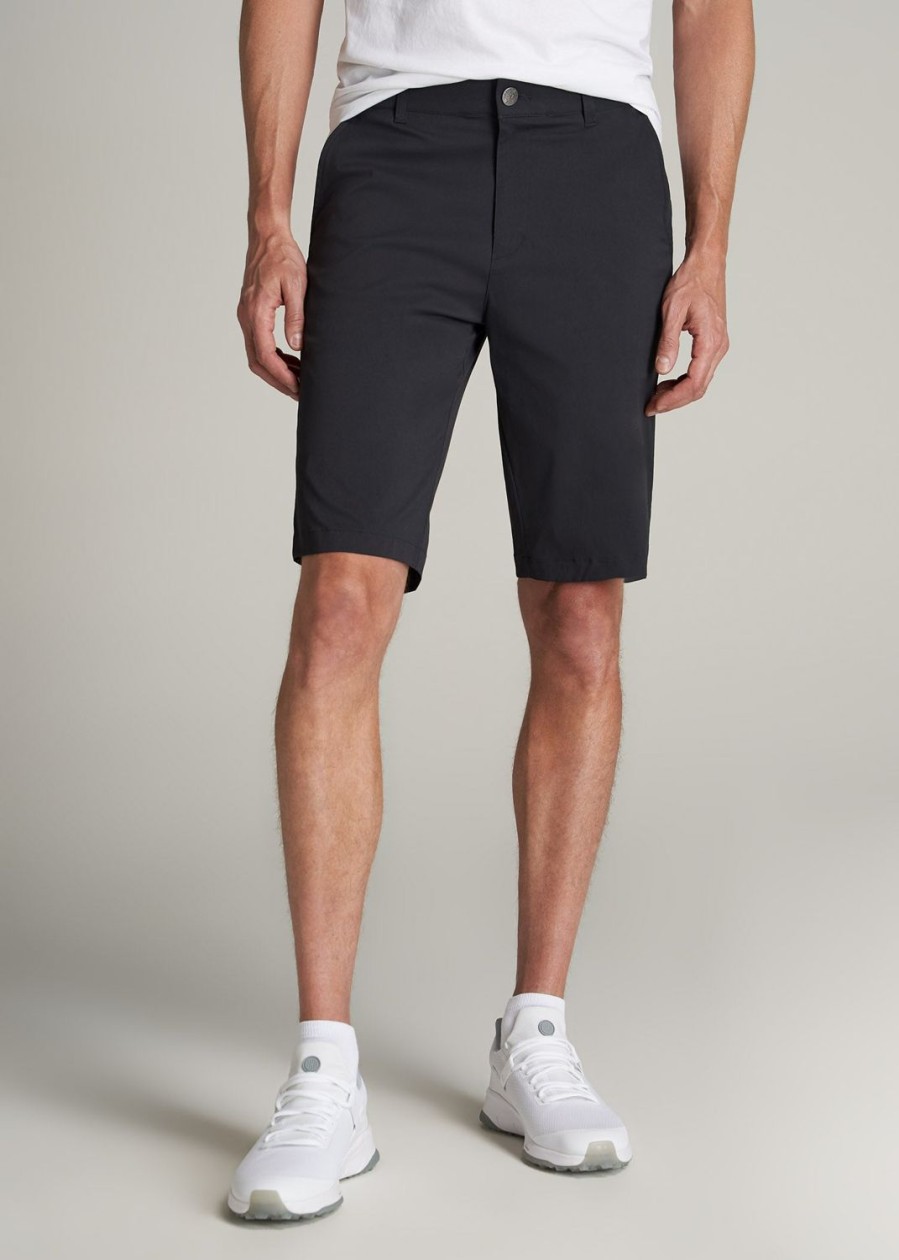 Men American Tall Shorts | Traveler Chino Shorts For Tall Men In Black