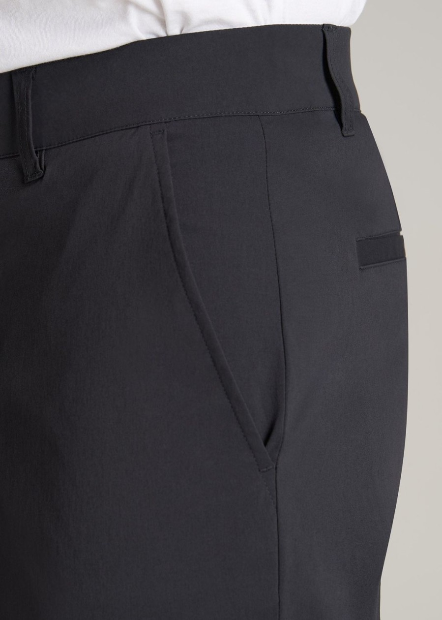 Men American Tall Shorts | Traveler Chino Shorts For Tall Men In Black