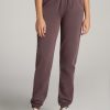 Women American Tall Athletic Pants | Wearever Fleece Regular Fit Women'S Tall Sweatpants In Dusty Merlot