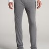 Men American Tall Athletic Pants | Lounge Pajama Pants For Tall Men In Charcoal Mix