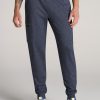 Men American Tall Athletic Pants | Utility Cargo Joggers For Tall Men In Evening Blue Mix