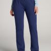 Women American Tall Athletic Pants | Wearever Fleece Open-Bottom Sweatpants For Tall Women In Midnight Blue