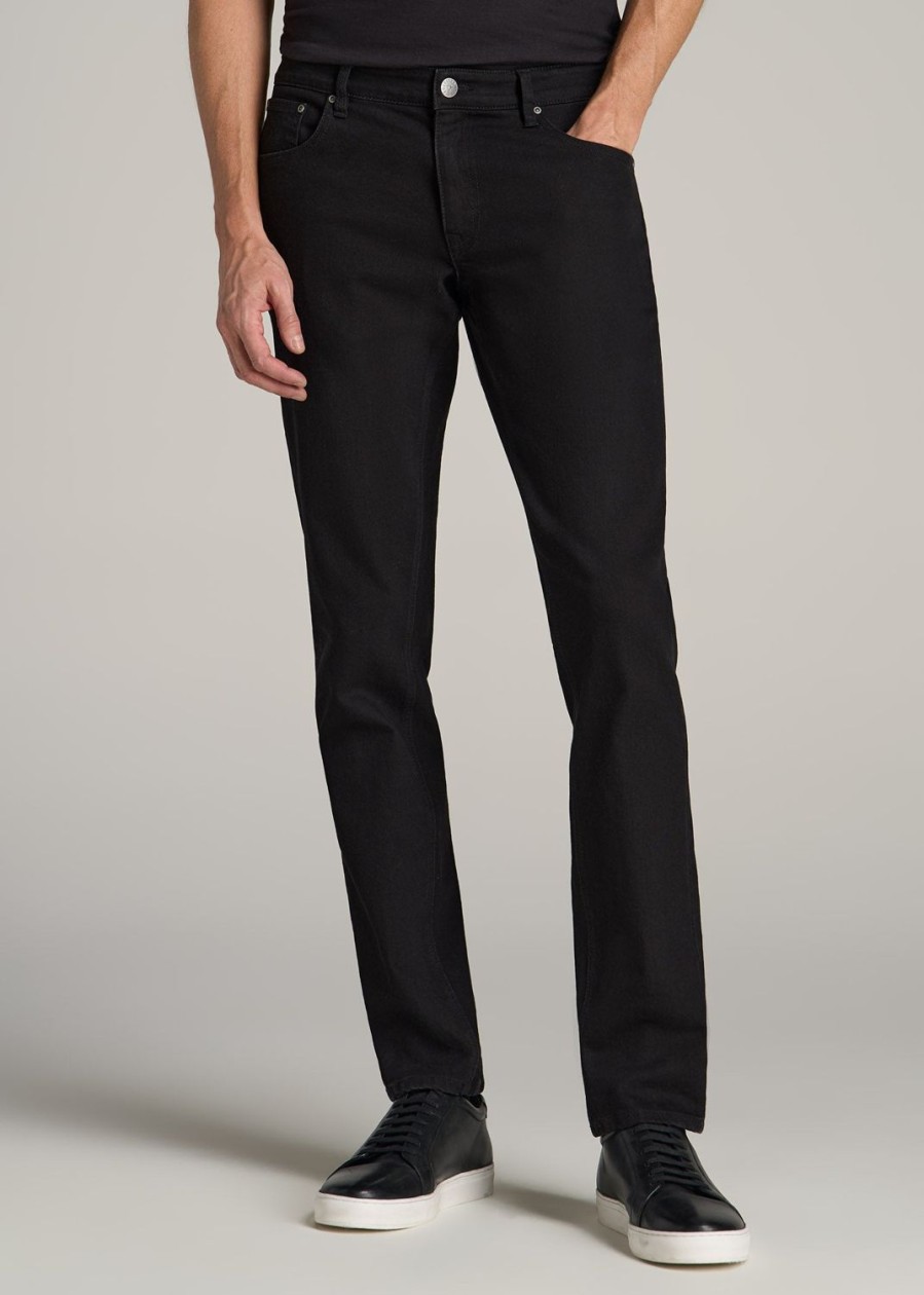 Men American Tall Jeans | Carman Tapered Jeans For Tall Men In True Black